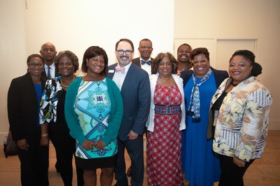 Lee Hinson Hasty, Bridgett Cannon, family and friends at the Theological Education Awards Breakfast on Thursday. 