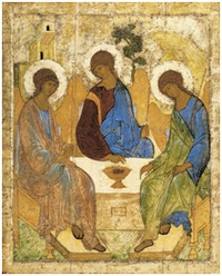 Angels at Mamre (Holy Trinity) by Andrei Rublev