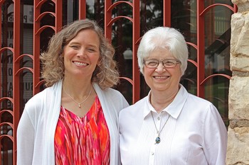 The Rev. Nikki Cooley and Sharon Connole-Key at First Presbyterian Church in Liberty, Missouri.