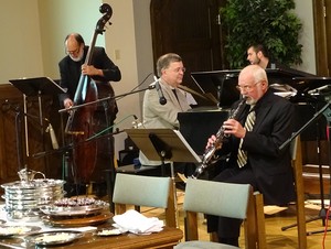 The Presbybop Quartet leads the music at First Presbyterian Church, Clarks Summit, Pa. The Rev. Bill Carter, piano; Al Hamme, sax and flute; Tony Marino, bass, Tyler Dempsey, drums.