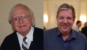 Houston Hodges and Jerry Van Marter, recipients of the 2016 Lifetime Achievement Award by the Presbyterian Writers Guild.