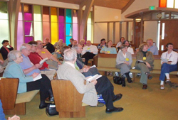 Members of the Presbyterian Urban Network gather in the chapel at Colonial Heights Presbyterian Church. 