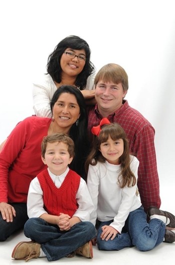 Mission co-worker Mark Adams and his family.