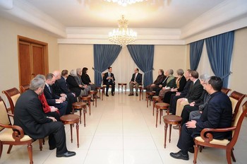 American and European Christians met with Syrian President Bashar al-Assad Jan. 18.