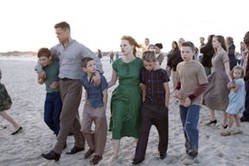 From “Tree of Life,” the troubled O'Brien family during one of their happier moments at the beach.