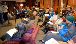 Ithaca’s Interfaith Climate Action Network (ICAN) meets quarterly to discuss community-based earth care initiatives.