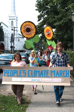The Ithaca Climate March & Response was held in conjunction with the People’s Climate March in New York City. Supporters across the globe gathered and marched on September 21, 2014 to raise awareness around climate change.