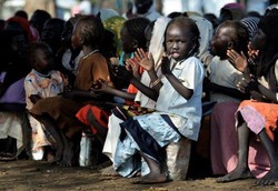 Children at Gendress Refugee Camp in Upper Nile State