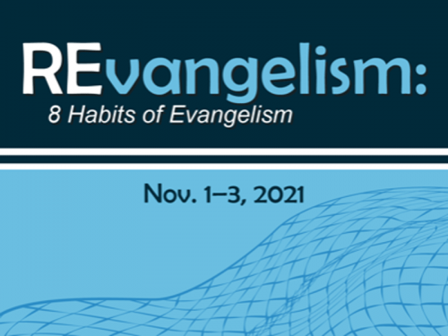 La Conferencia REvangelismo, a tener lugar del 1 al 3 de noviembre, se basa en los 8 Hábitos del Evangelismo. Ya está abierta la matrícula para la conferencia digital. (Imagen de pantalla) 