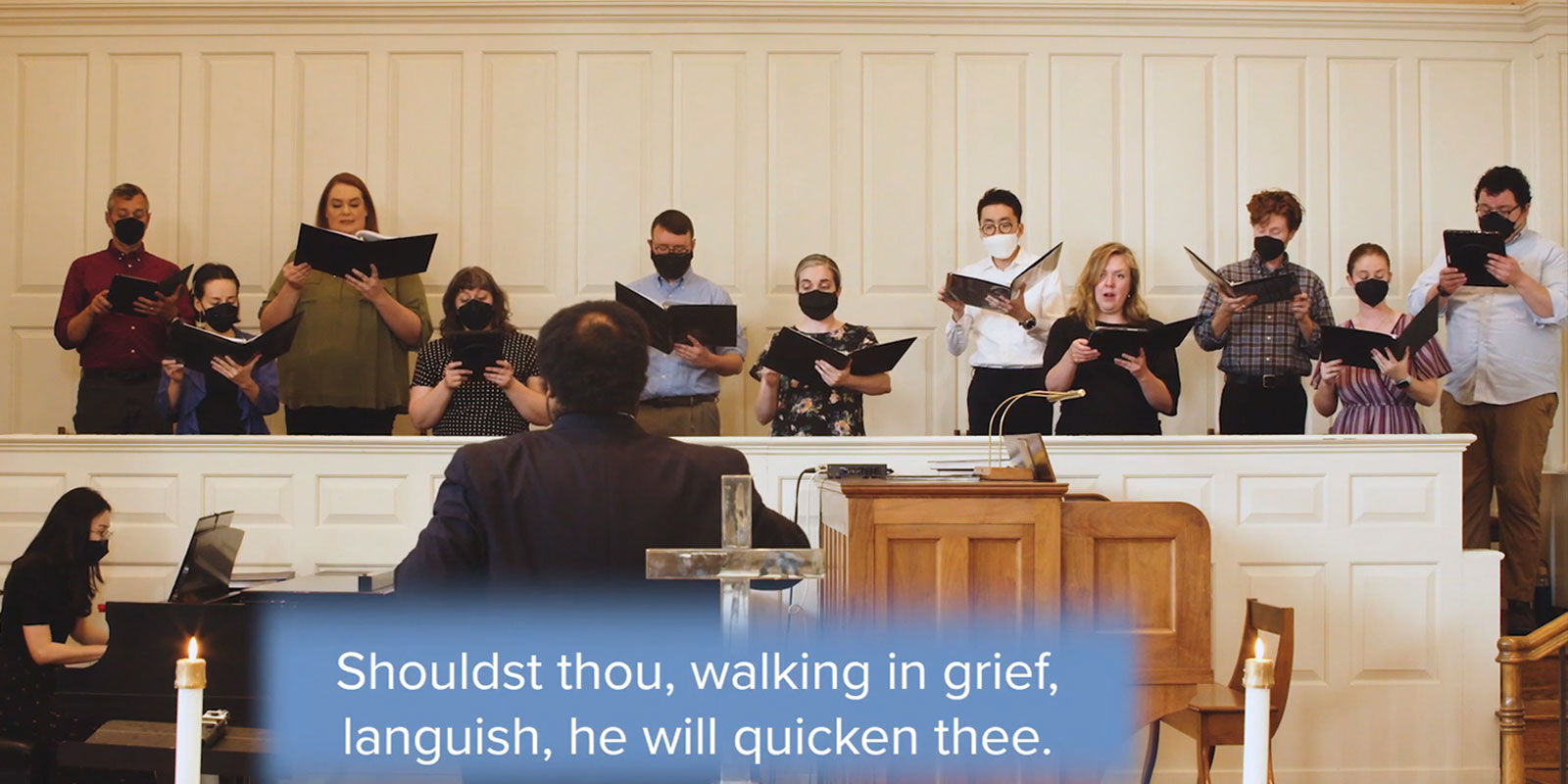 Phillip Morgan and musicians from Mid-Kentucky Presbytery performed “Guide Me O Thou Jehovah” during worship on July 8, 2022, at the 225th General Assembly for the Presbyterian Church (U.S.A.).