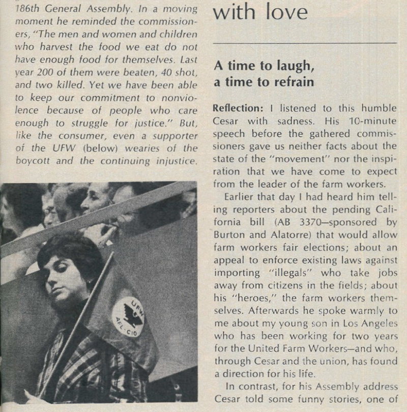 Nancy Griffing pictured in “A.D.” magazine, August 1974