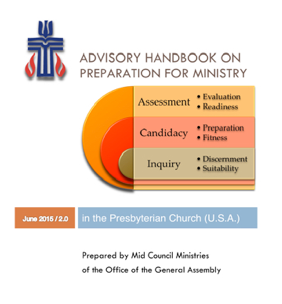 Cover of June 2015 release of "Advisory Handbook on Preparation for Ministry in the PC(USA)"