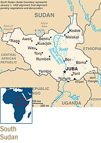 Map of Sudan 