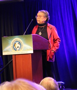 Marian Wright Edelman addresses attendees at Ecumenical Advocacy Days in Washington, D.C.