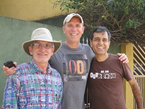 ECG's Ray Jones with mission partners in Brazil
