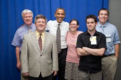 Mike Ferguson with President Obama