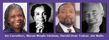 Iva Carruthers, Marian Wright Edelman, Harold Dean Trulear and Jim Wallis will be keynote speakers for the first Christian Unity Gathering of the National Council of Churches.