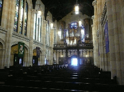 View of church sanctuary