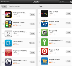 Image of PCUSA daily prayer app on top 20 list of lifestyle apps