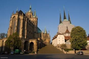 Erfurt Cathedral, where Martin Luther was ordained a priest on April 3, 1507.