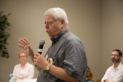 Heath Rada, Moderator of the 221st General Assembly of the PC(USA), addresses mid-council representatives prior to Big Tent 2015.
