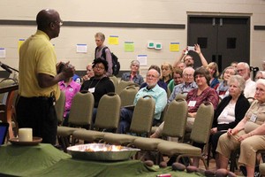 J. Herbert Nelson, II, director of the PC(USA) Office of Public Witness, addresses the Presbyterians for Earth Care 2015 Conference in Montreat.