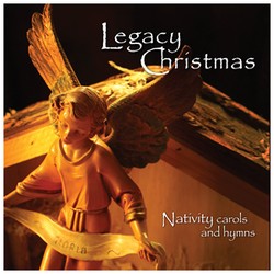 Christmas CD cover artwork with angel