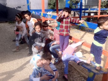 Refugee children whose parents hope to bring them to Italy in the Humanitarian Corridors program.