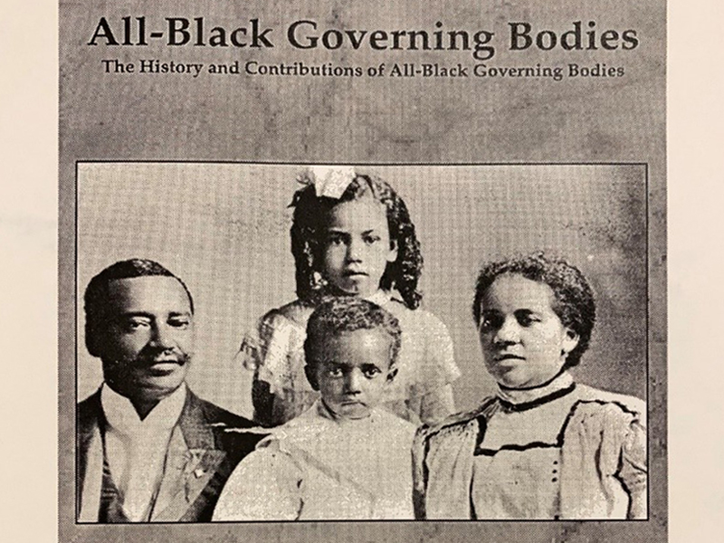 A cover considered for “All-Black Governing Bodies” showing the Sheppard family, PHS records
