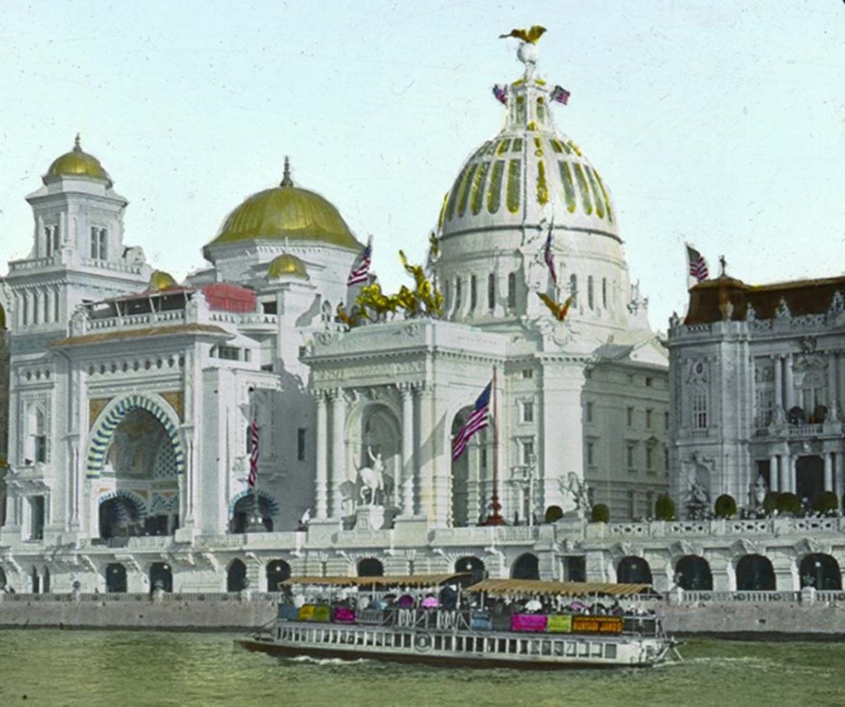 The American Pavilion building at the Paris Exposition of 1900. Image courtesy of World Fair Magazine. 