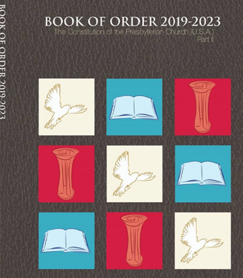 Cover of the Book of Order, via pcusa.org 