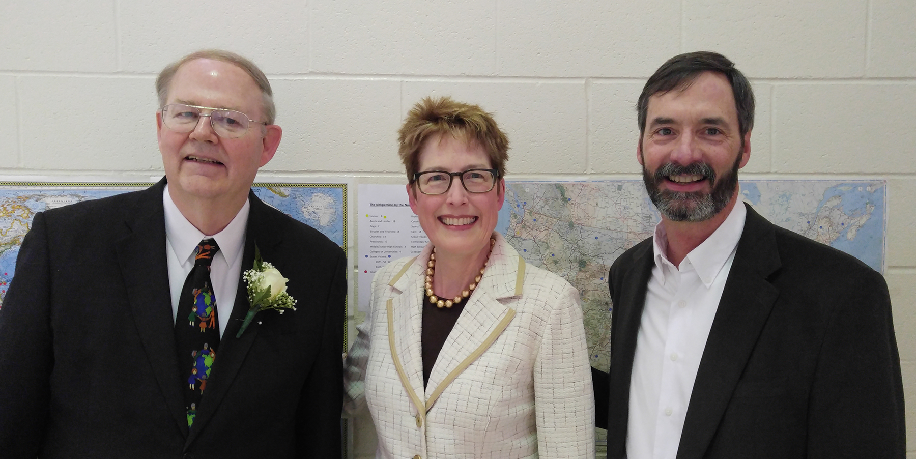 Three former directors of global mission in the Presbyterian Mission Agency: Cliff Kirkpatrick, Marian McClure Taylor and Hunter Farrell (photo provided)