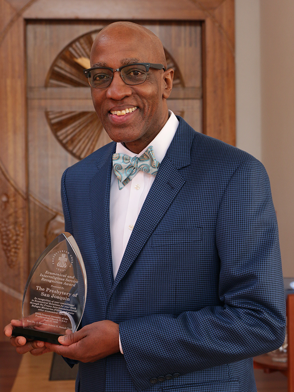 J. Herbert Nelson, II, is presenting Ecumenical and Interreligious Service Recognition Awards to two individuals and one presbytery.