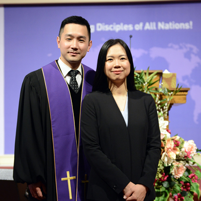 The Rev. Joshua Park and his wife, Jin Mi Sohn. 
