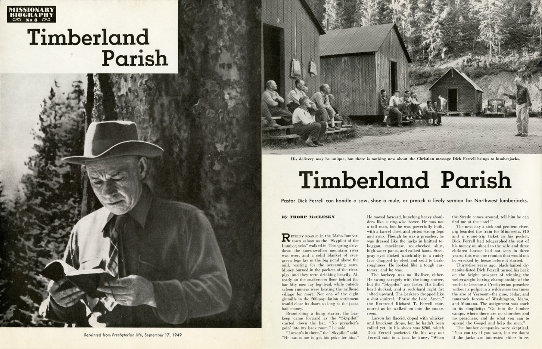 Cover of missionary biography no. 8, reprinted from “Presbyterian Life,” September 17, 1949. (Left) Pearl: 8459 (Right) Pearl: 8376