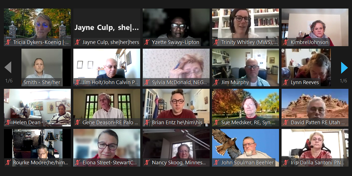 Moderators and vice moderators from across the country are meeting virtually this weekend for the annual Moderators’ Conference.