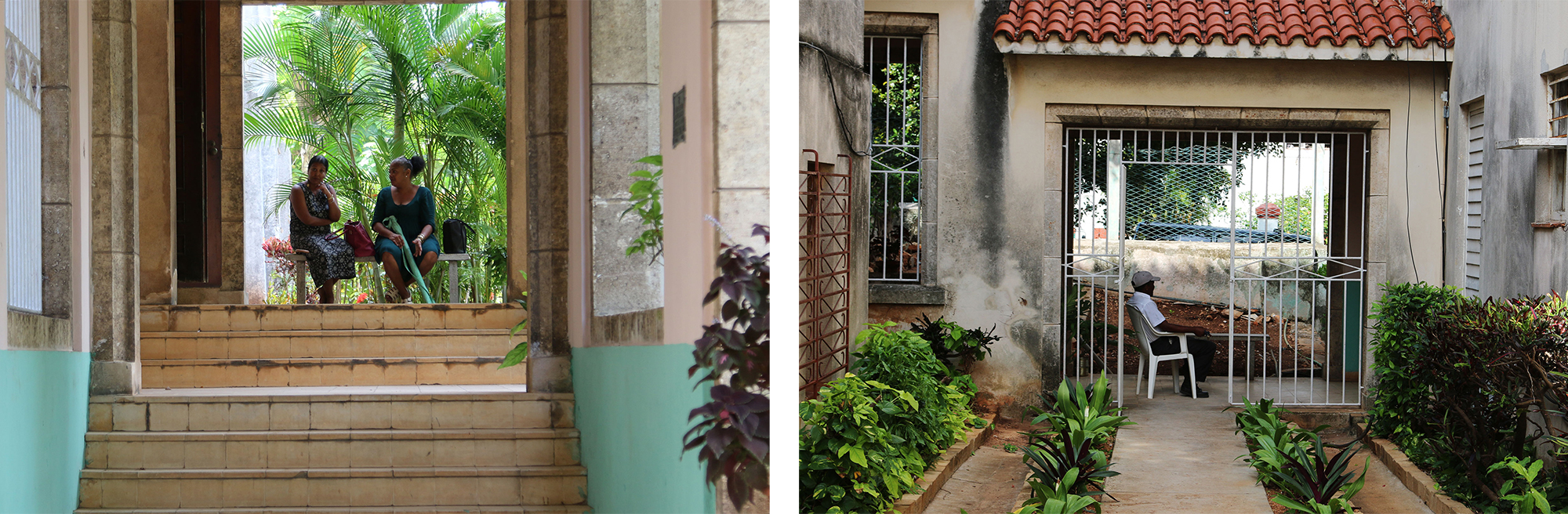 The open air hallways of the Episcopal Diocese of Havana create a spiritual and relaxing gathering place for attendees of ISECRE. 