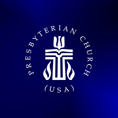 pcusa seal with blue background
