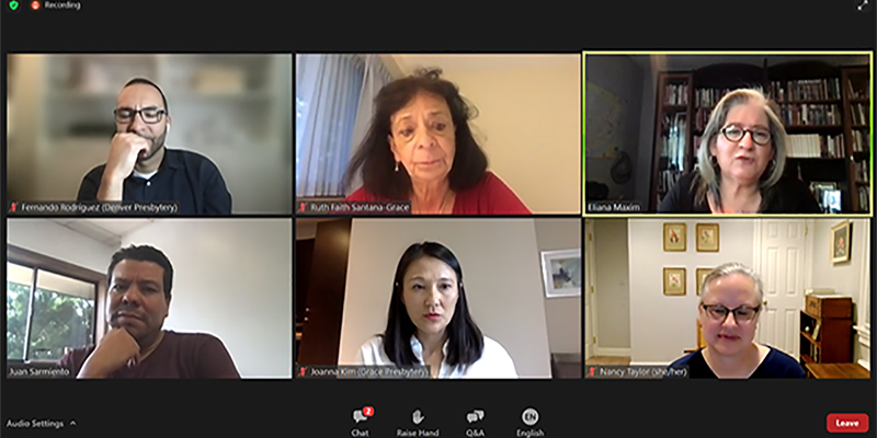 Image of PHS Live panelists participating in online meeting on October 6, 2021. 