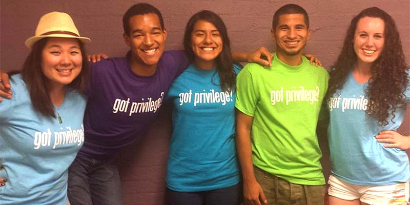 “got privilege?” t-shirts. Photo courtesy of The Privilege Institute.