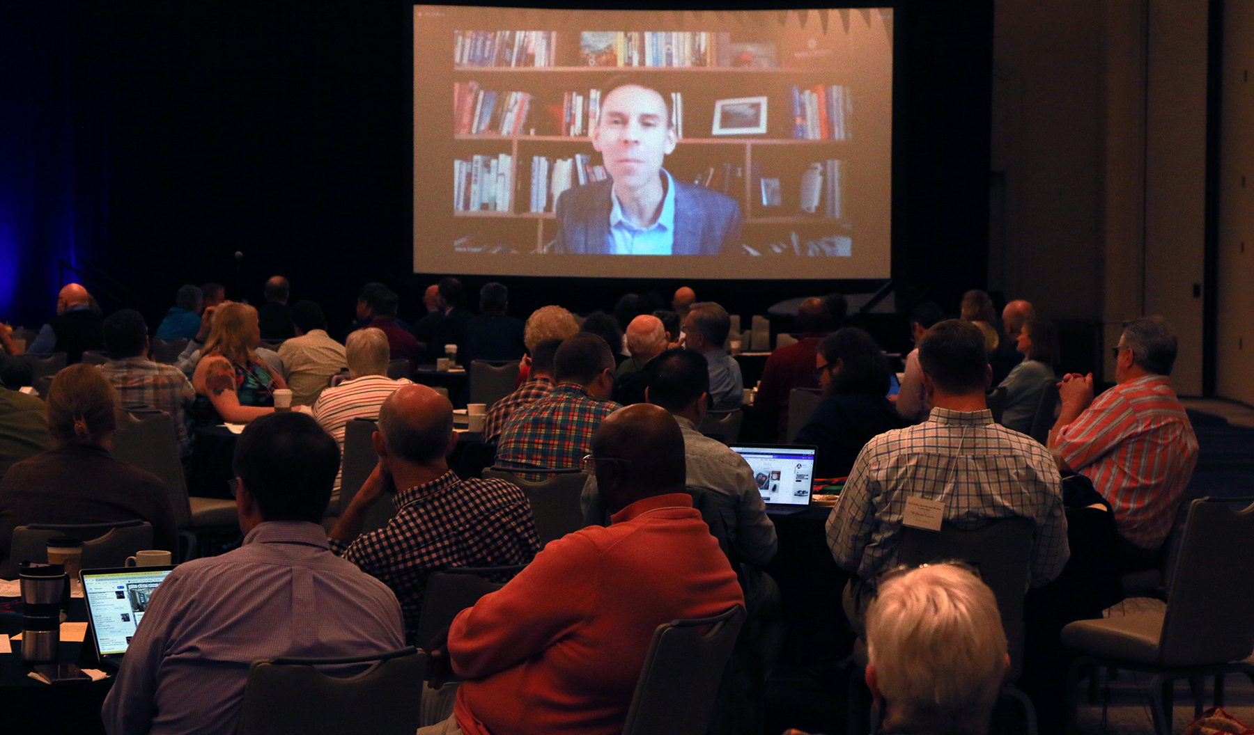 The Rev. Mark Elsdon, a Presbyterian pastor who wrote “We Aren’t Broke: Uncovering Hidden Resources for Mission and Ministry,” appeared via Zoom Tuesday to mid council leaders and others attending the Polity, Benefits and Mission Conference in St. Louis. 