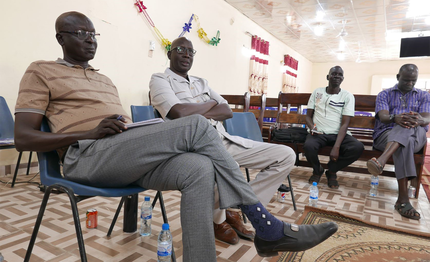 Participants from meeting with South Sudanese Presbyterian Evangelical Church, February 6.
