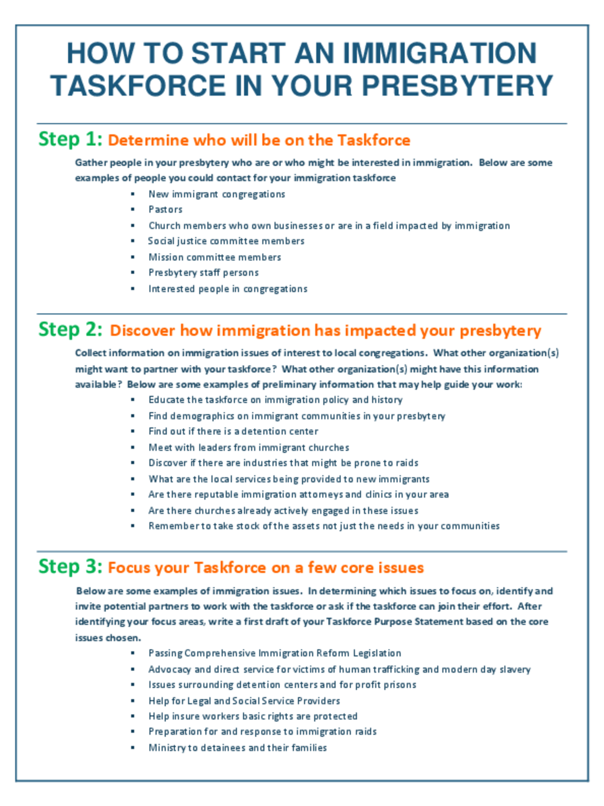 Task Force Template Examples Task Force Examples